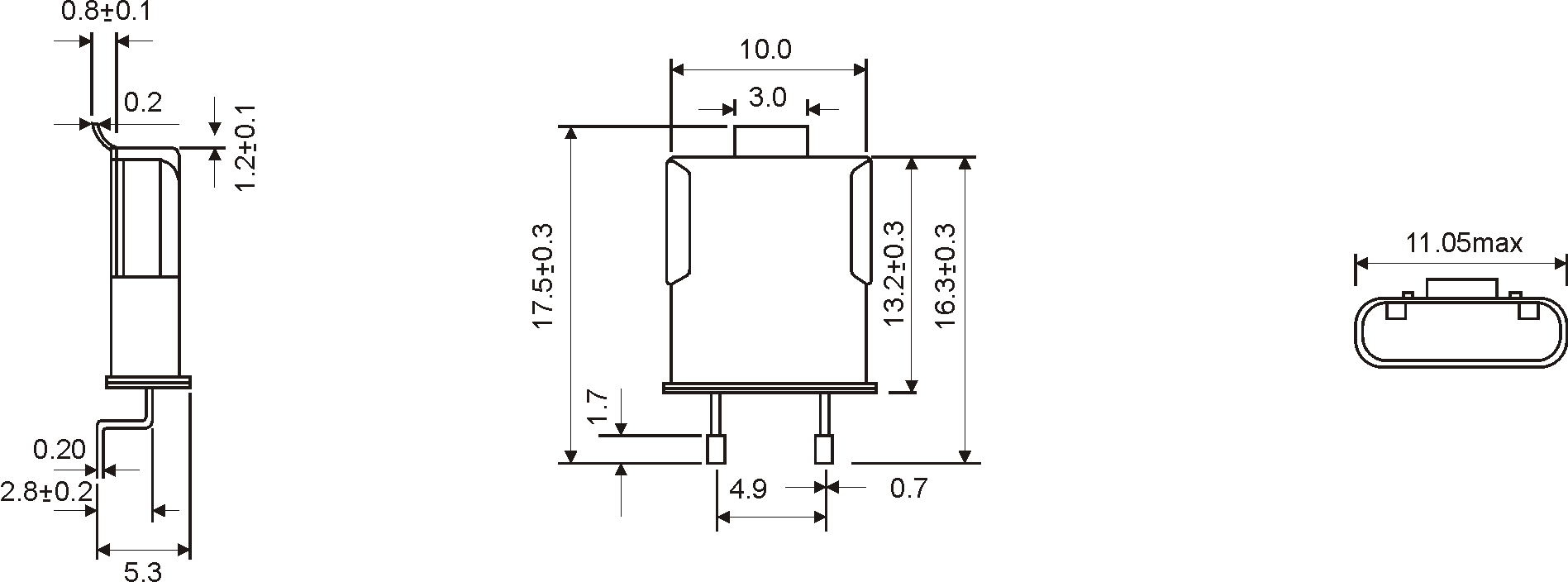 QUARTZ CRYSTAL HC-49/U CLIP 1.6 - 200.0MHz QUARTZ CRYSTAL HC-49/U CLIP 1.6 - 200.0MHz